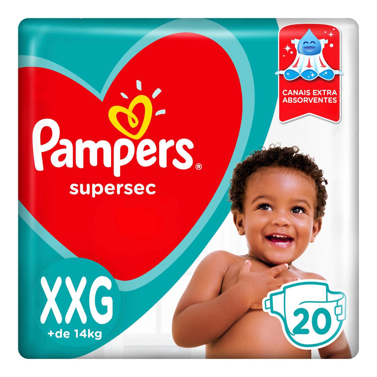 imagem de FRAUDA PAMPERS SUPERSEC PACOTAO XXG 20UNE