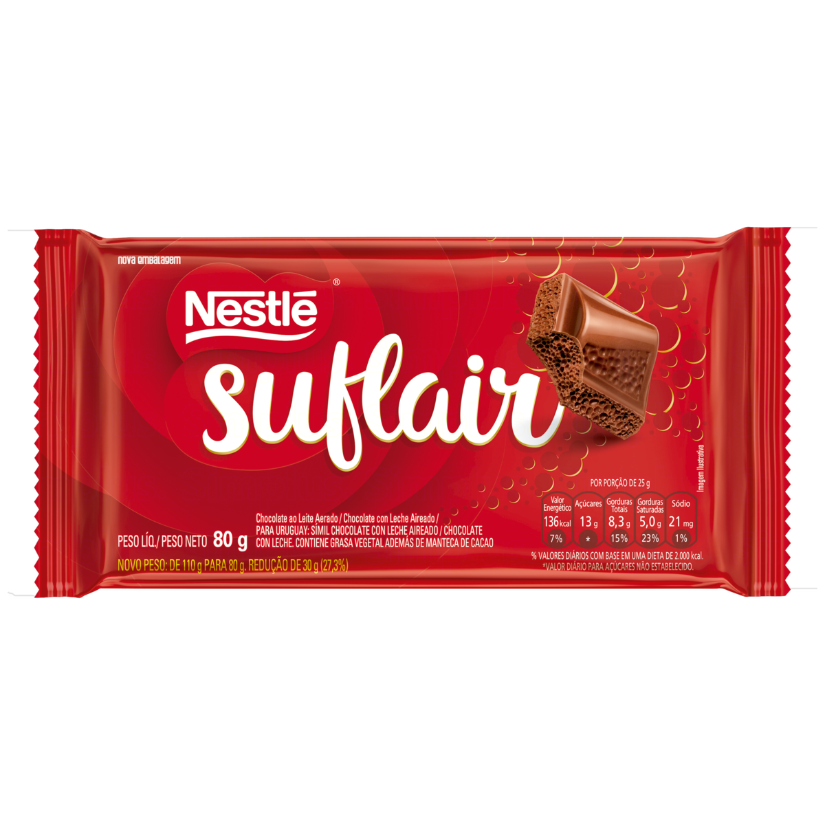 imagem de Chocolate Suflair 80G