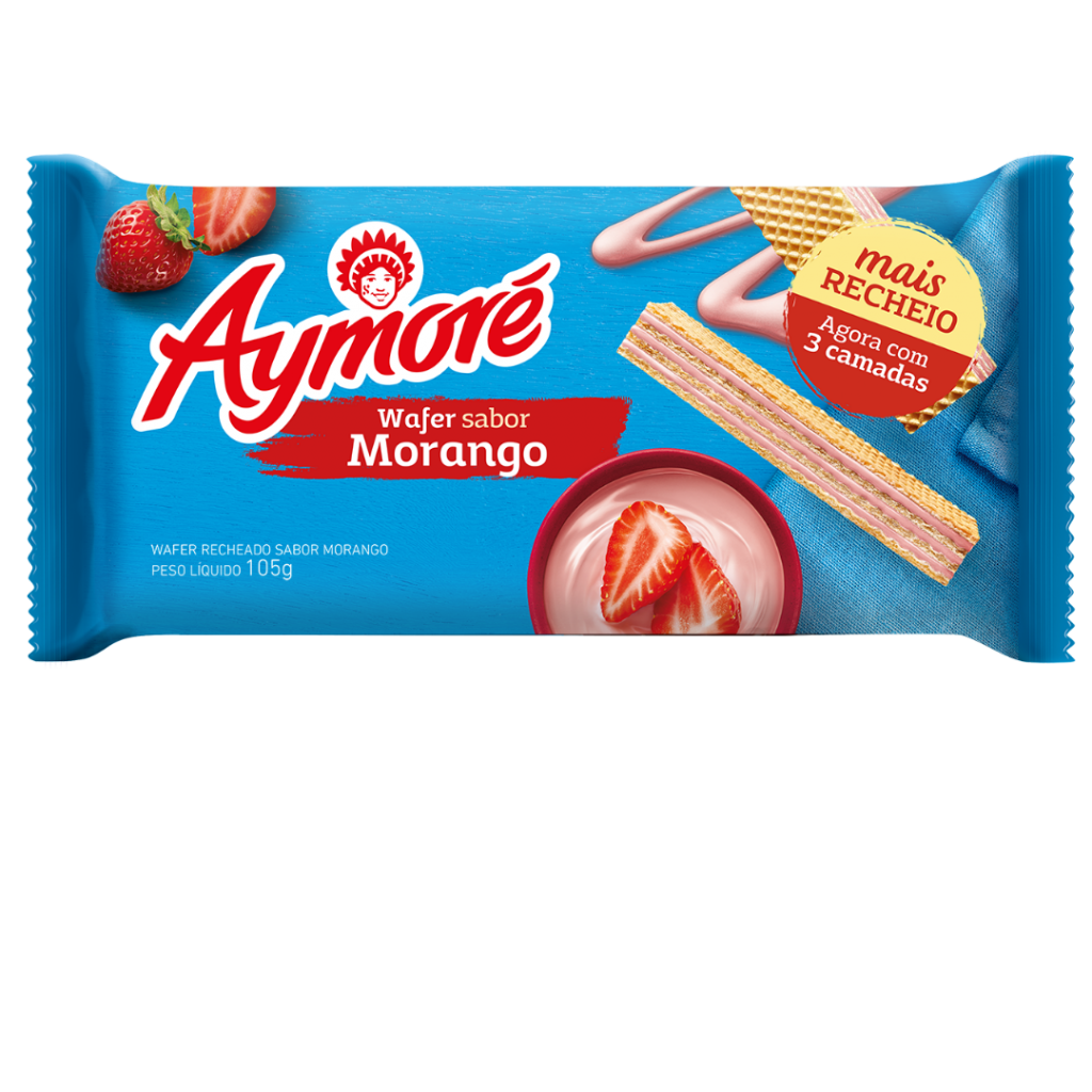 imagem de Aymore Wafer Morango 105Gr