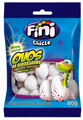 imagem de Chicle Fini Ovos De Dinossauro 80Gr