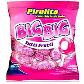 imagem de Pirulito Big Big Tuti Fruti 500Gr