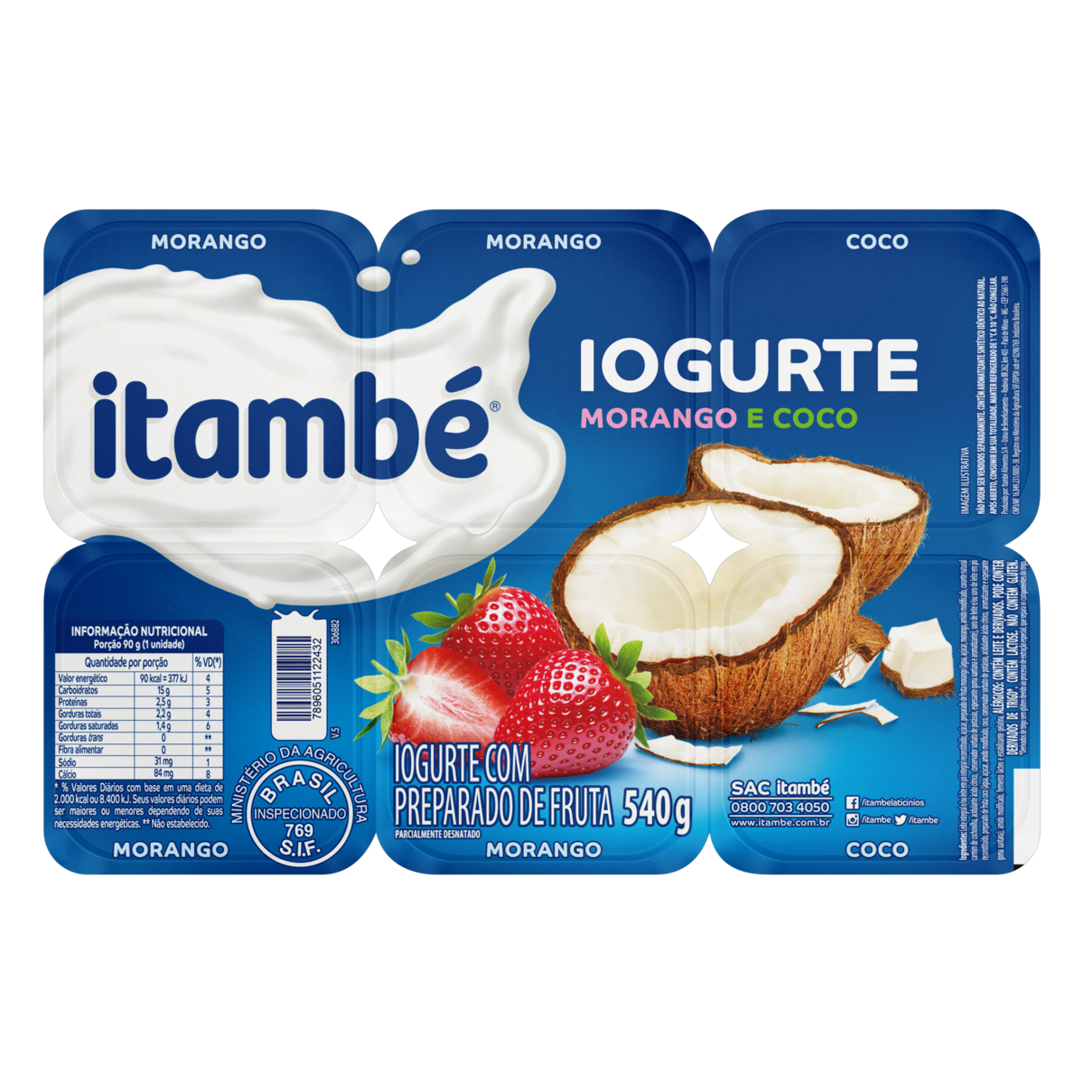 imagem de POLPA BEB LAC MOR/COCO ITB 540G