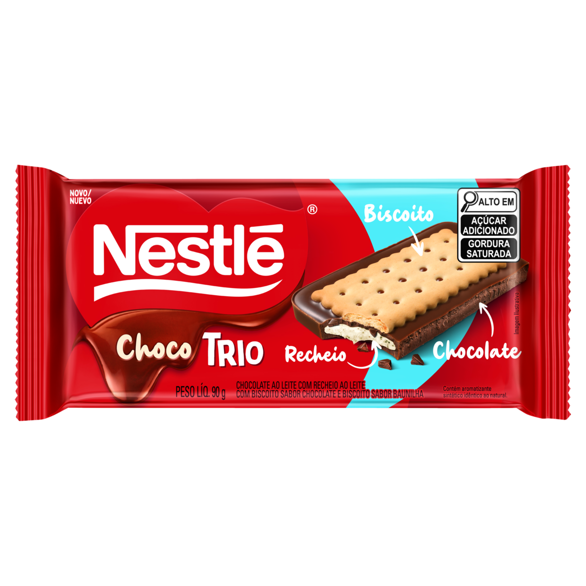 imagem de NESTLE CHOCOTRIO LEITE 90G