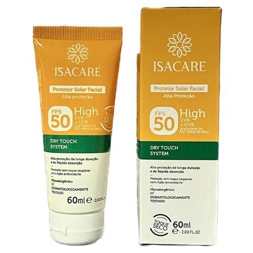 imagem de ISACARE PROTETOR SOLAR FACIAL SECO FPS50 60ML