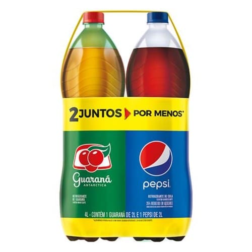 imagem de KIT REFRI GUARANA ANTARCTICA COLA PEPSI 2L