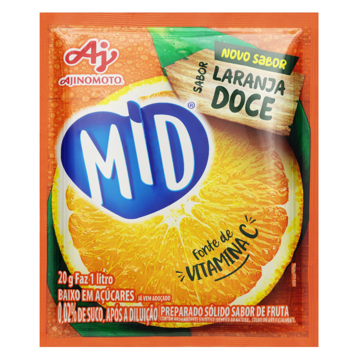 imagem de Suco Mid Laranja Doce 20G