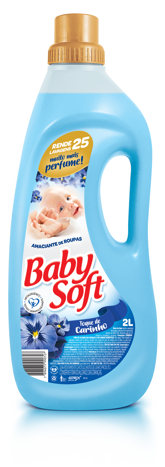 imagem de Amaciante Baby Soft 2Lt Carinho Azul
