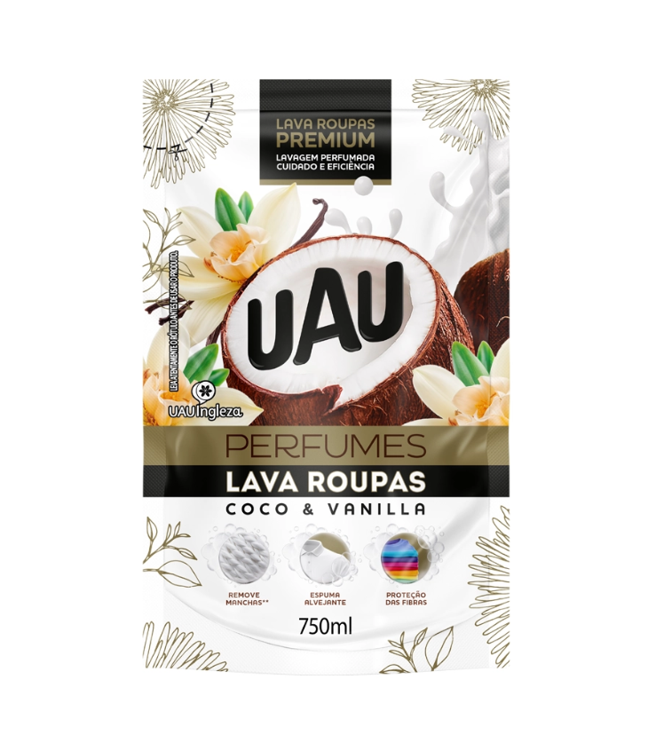 imagem de LAVA ROUPAS UAU 750ML REFIL COCO E VANILLA