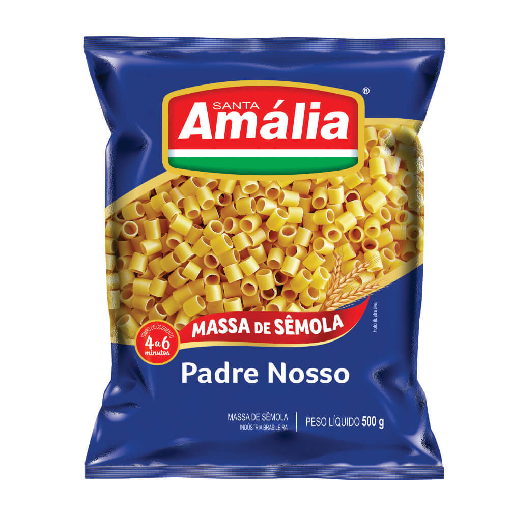 imagem de Macarrão Sem Santa Amalia 500Gr Padre Nosso