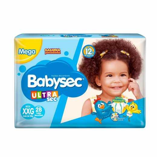 imagem de Fralda Descartável Babysec Mega Xxg C/28