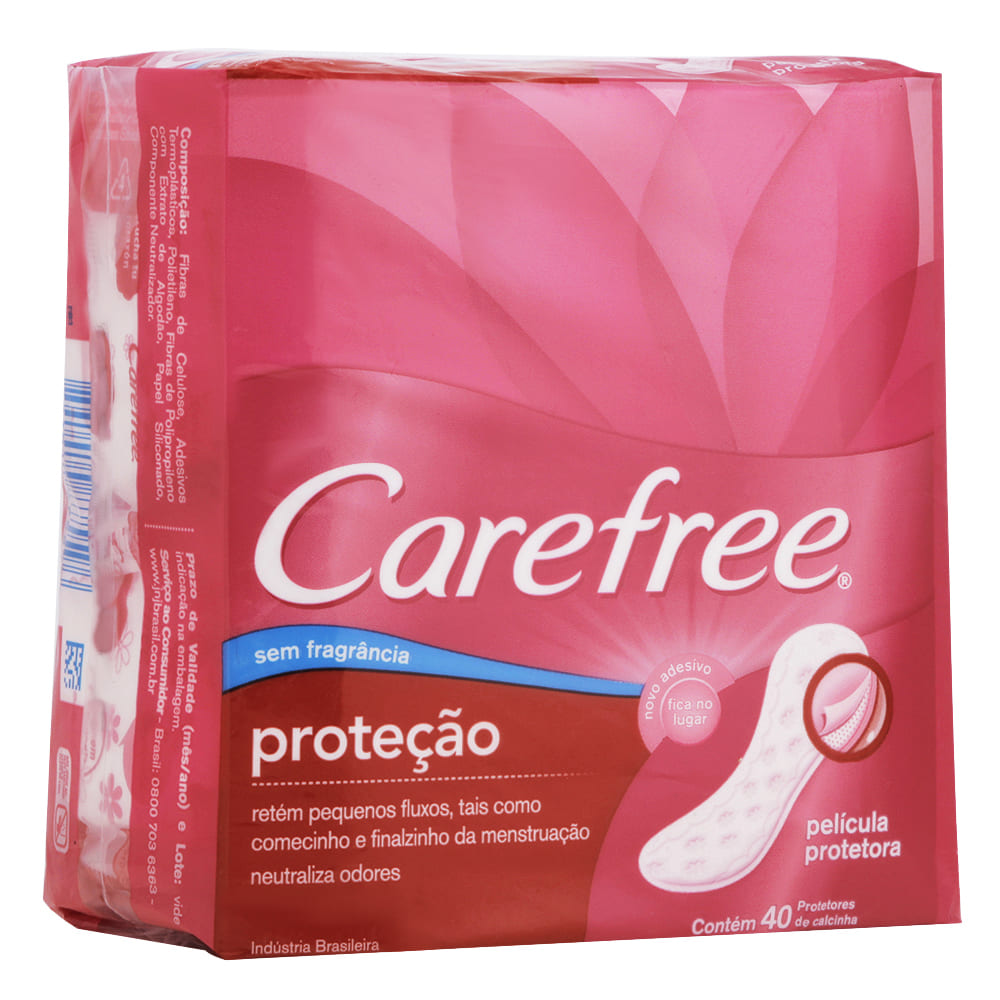 imagem de Absorvente Carefree Protecao Com 40Un