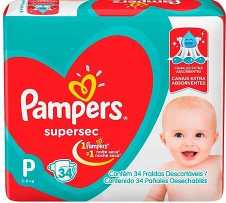 imagem de FRAUDA  PAMPERS SUPERSEC PACOTAO PEQ 34UN