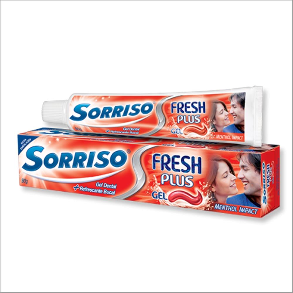 imagem de CD SORRISO FRESH PLUS GEL 90G RED MINT