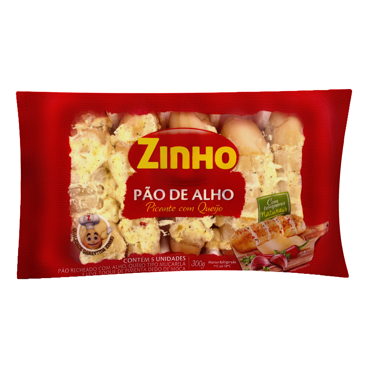 imagem de PAO DE ALHO ZINHO 300G PICANTE