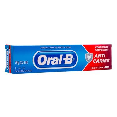 imagem de Creme Dental Oral B 123 Anti Caries 70G