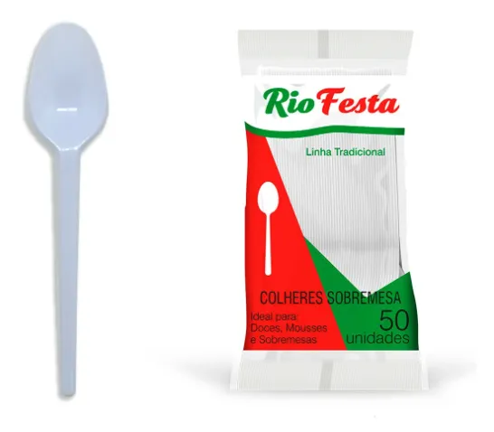 imagem de COLHERES SOBREMESAA PACOTE C 50 RIO FESTA