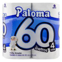 imagem de Papel Higiênico Paloma Neutro 60M Fs 4Un