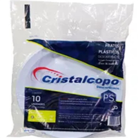 imagem de PRATO PLAST CRISTALCOPO RASO 21CM