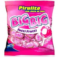 imagem de Pirulito Big Big Tuti Fruti 500Gr