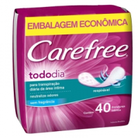 imagem de Absorvente Carefree Tododia Com 40Un