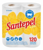 imagem de PAPEL TOALHA SANTEPEL  BRANCO C/2UN