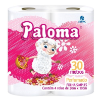 imagem de PAPEL HIG PALOMA PERFUMADO 30M FS 04UN