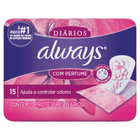imagem de ABSORVENTE ORVENTE ALWYAS PROTECAO DIARIA 15UN