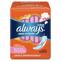 imagem de Absorvente S Abas Alwans Super Prot 8Un Pc Suave