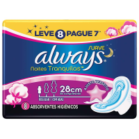 imagem de Absorvente Always Com Abas Lv8 Pg7 Pink Suave