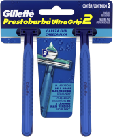 imagem de Aparelho Barbear Descartável Gillette Ultra Grip Cabeça Fixa C/2