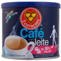 imagem de CAFE C/LEITE 3 CORACOES 300G